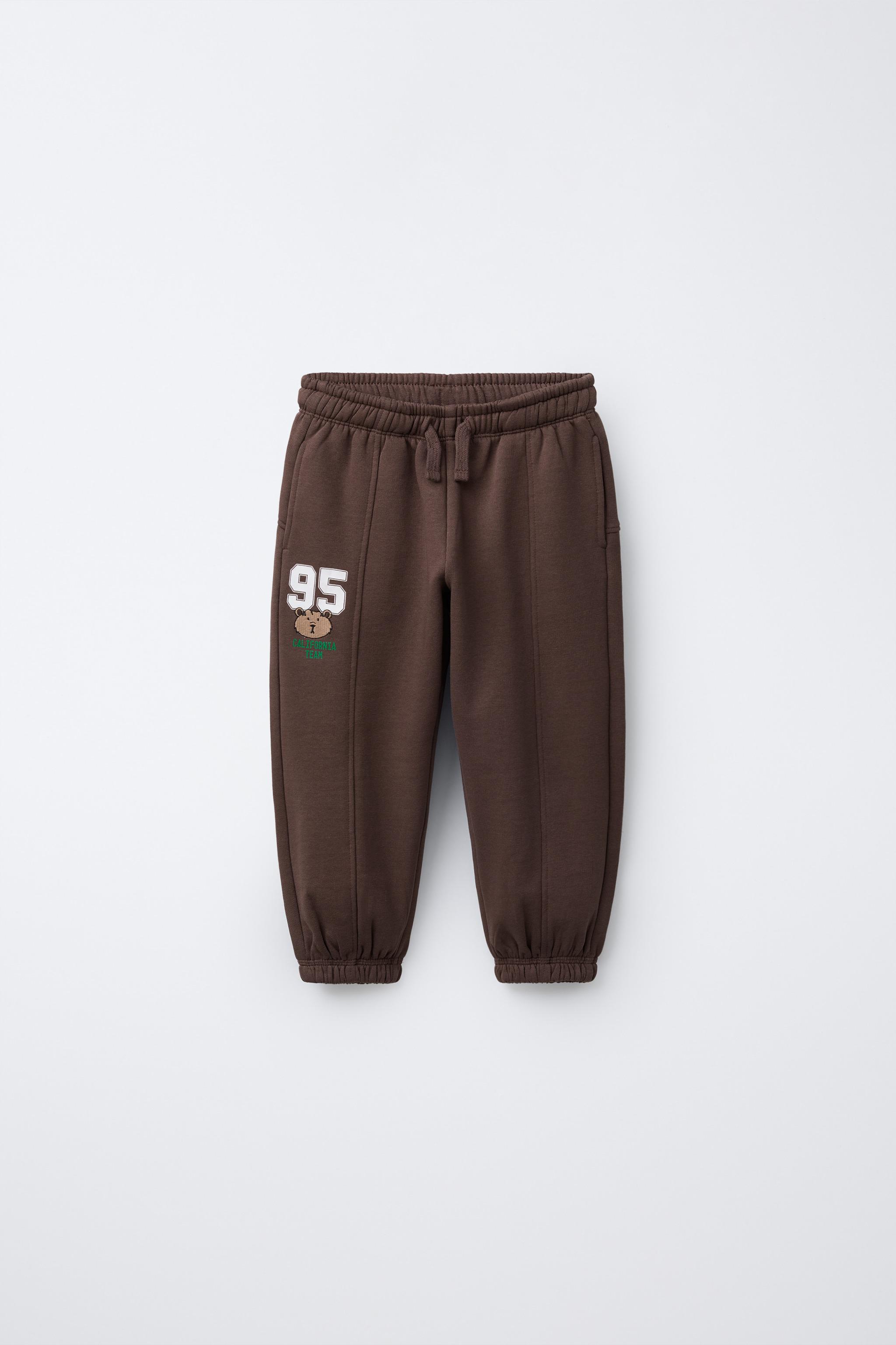 PANTALON DE JOGGING BRODÉ AVEC NUMÉRO ANIMAL